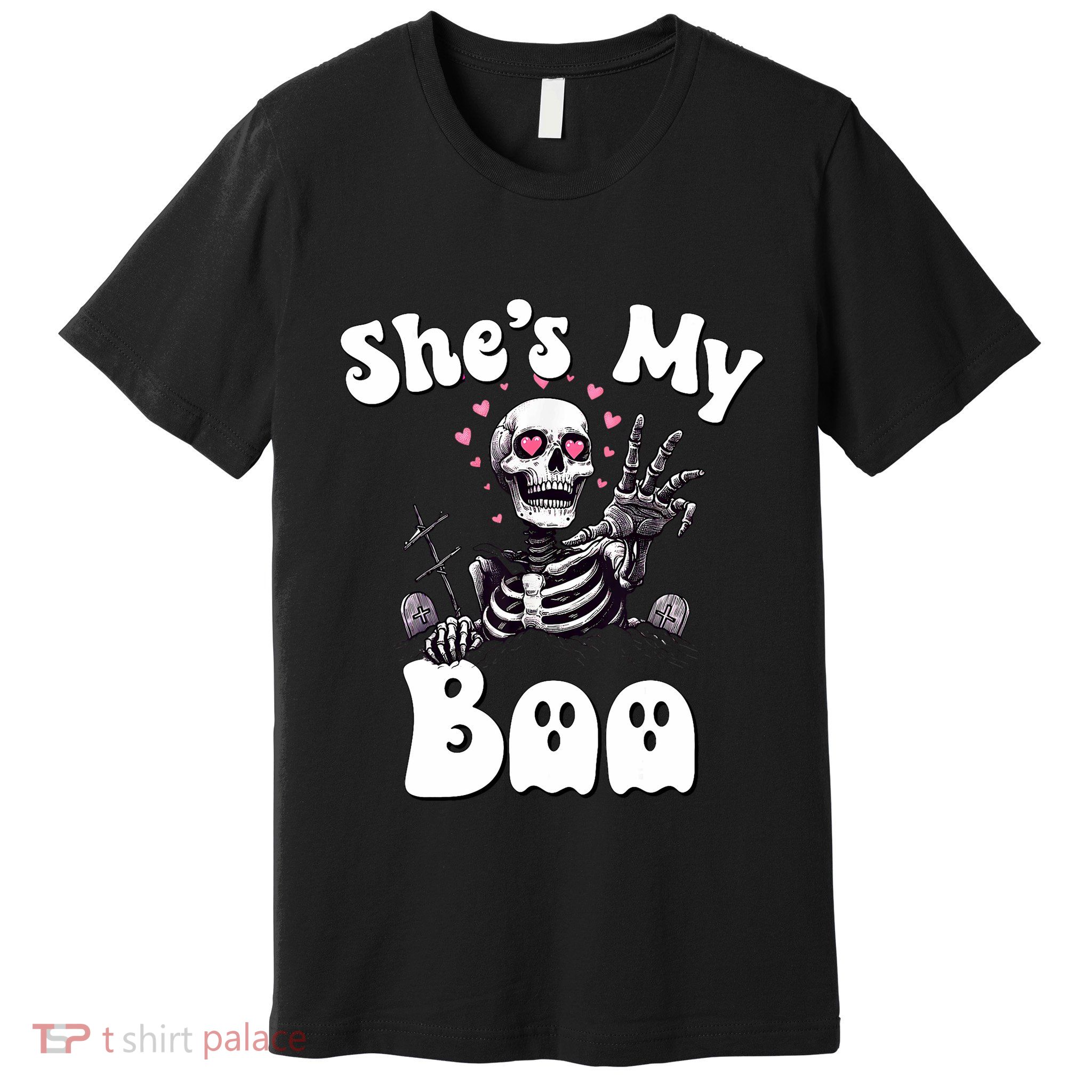 SheS My Boo Matching Halloween Pajama Couples HeS My Boo Premium T-Shirt