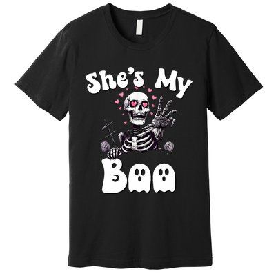 SheS My Boo Matching Halloween Pajama Couples HeS My Boo Premium T-Shirt