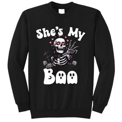 SheS My Boo Matching Halloween Pajama Couples HeS My Boo Tall Sweatshirt