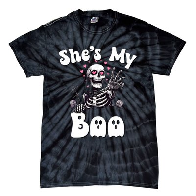 SheS My Boo Matching Halloween Pajama Couples HeS My Boo Tie-Dye T-Shirt