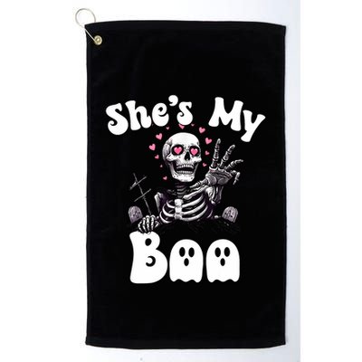 SheS My Boo Matching Halloween Pajama Couples HeS My Boo Golf Towel