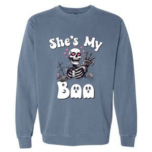 SheS My Boo Matching Halloween Pajama Couples HeS My Boo Garment-Dyed Sweatshirt