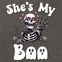 SheS My Boo Matching Halloween Pajama Couples HeS My Boo Cotton Canvas Backpack