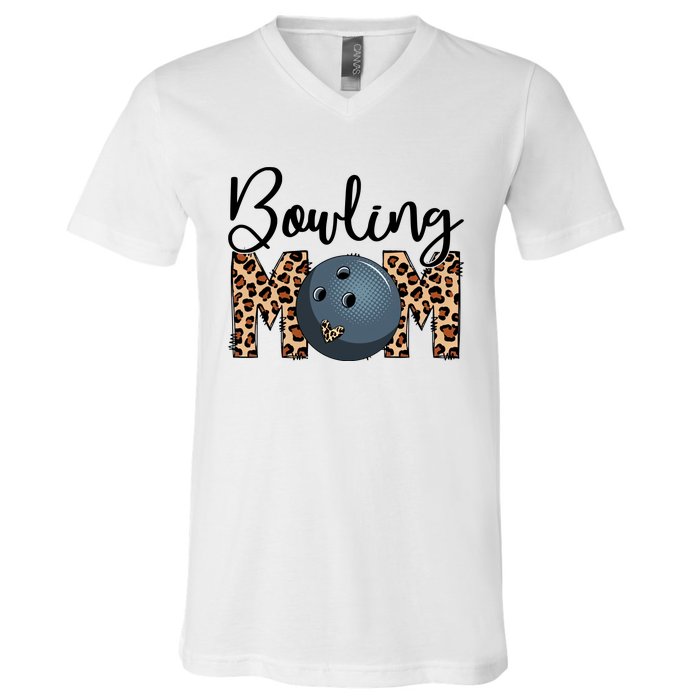 Sports Mom Bundle Bowling V-Neck T-Shirt