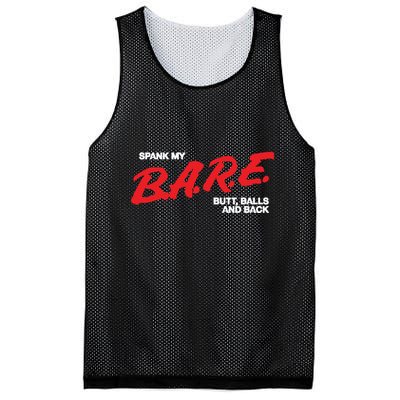 Spank My Bare Butt Balls And Back Mesh Reversible Basketball Jersey Tank