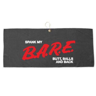 Spank My Bare Butt Balls And Back Large Microfiber Waffle Golf Towel