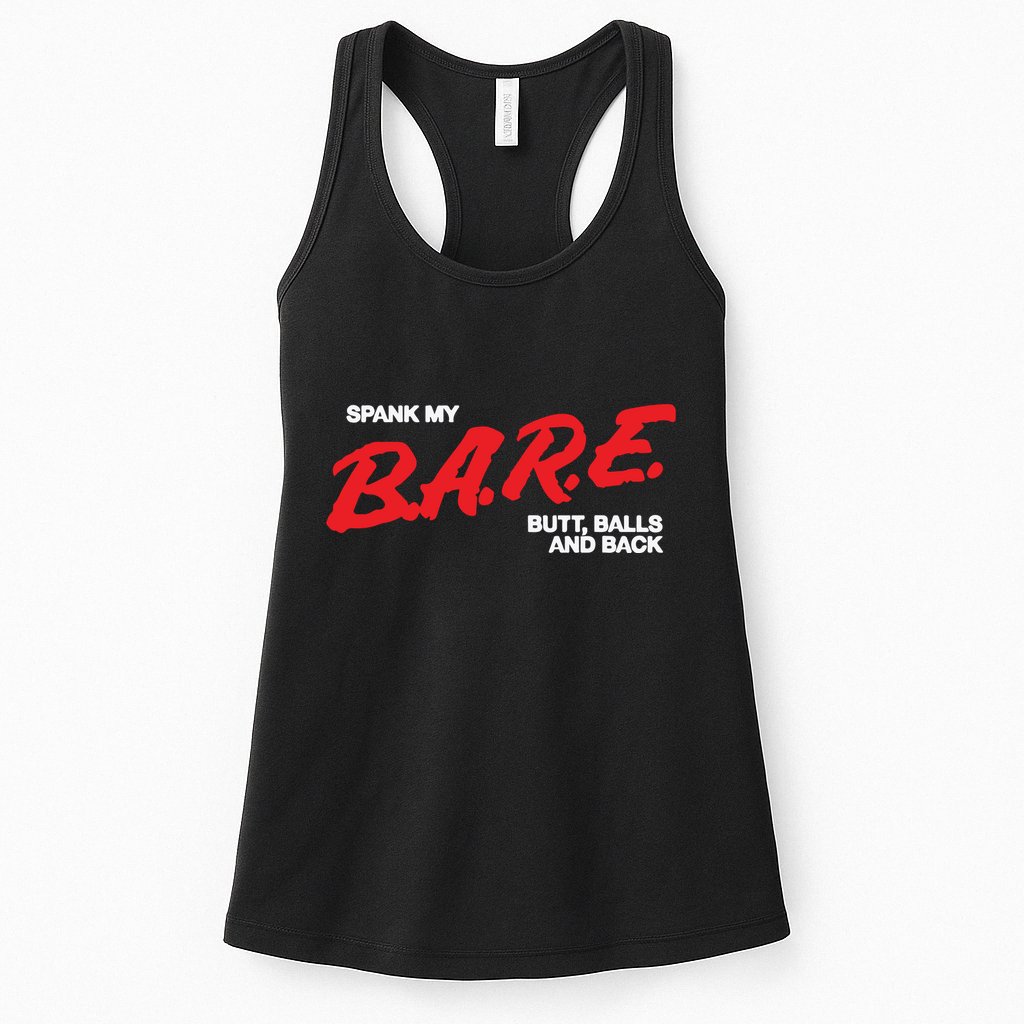 Spank My Bare Butt Balls And Back Womens Tank Top