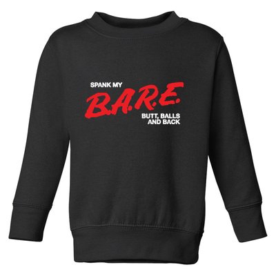 Spank My Bare Butt Balls And Back Toddler Sweatshirt
