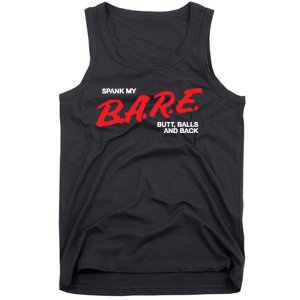 Spank My Bare Butt Balls And Back Tank Top