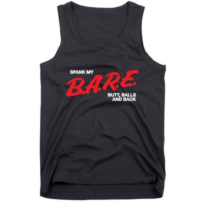 Spank My Bare Butt Balls And Back Tank Top