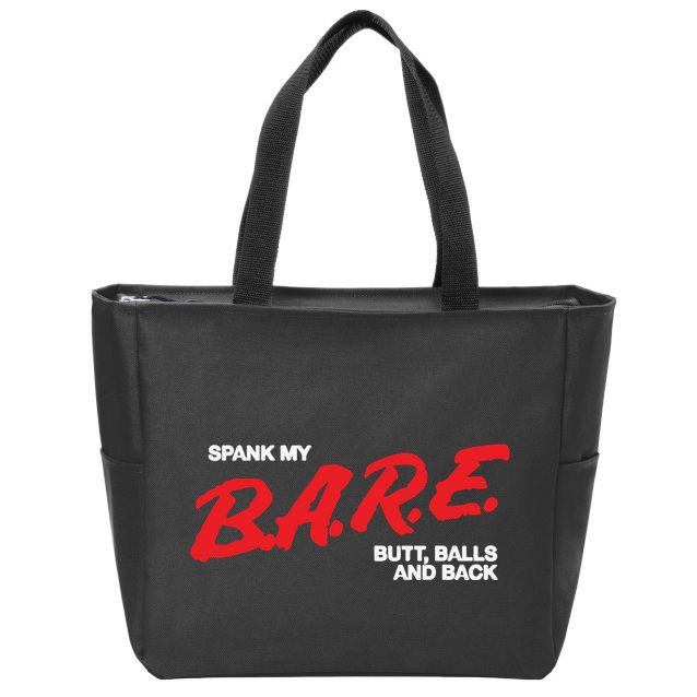 Spank My Bare Butt Balls And Back Zip Tote Bag