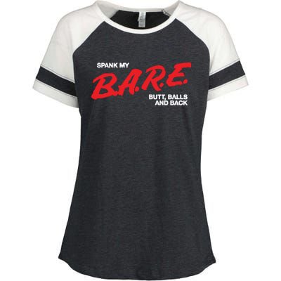 Spank My Bare Butt Balls And Back Enza Ladies Jersey Colorblock Tee