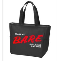 Spank My B.A.R.E. Butt Balls And Back Zip Tote Bag