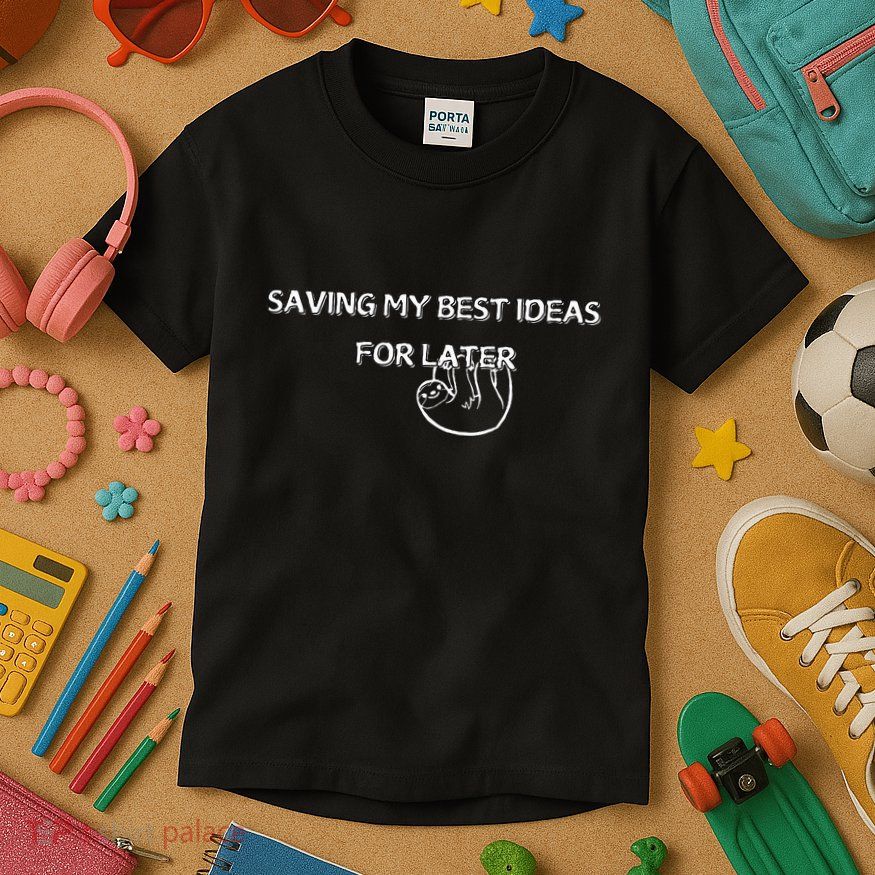 Saving My Best Ideas For Later Kids T-Shirt
