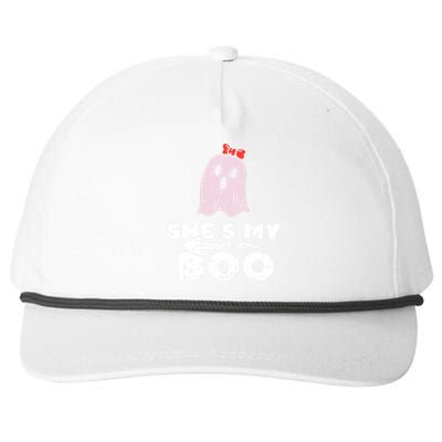 Shes My Boo Cute Matching Couple Halloween Costume Boyfriend Snapback Five-Panel Rope Hat