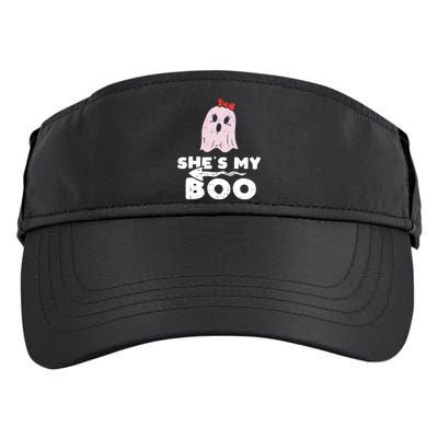 Shes My Boo Cute Matching Couple Halloween Costume Boyfriend Adult Drive Performance Visor