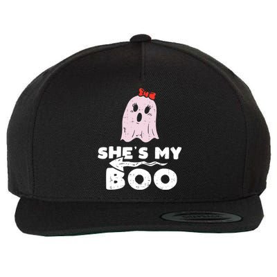 Shes My Boo Cute Matching Couple Halloween Costume Boyfriend Wool Snapback Cap