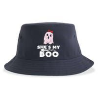 Shes My Boo Cute Matching Couple Halloween Costume Boyfriend Sustainable Bucket Hat