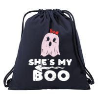 Shes My Boo Cute Matching Couple Halloween Costume Boyfriend Drawstring Bag