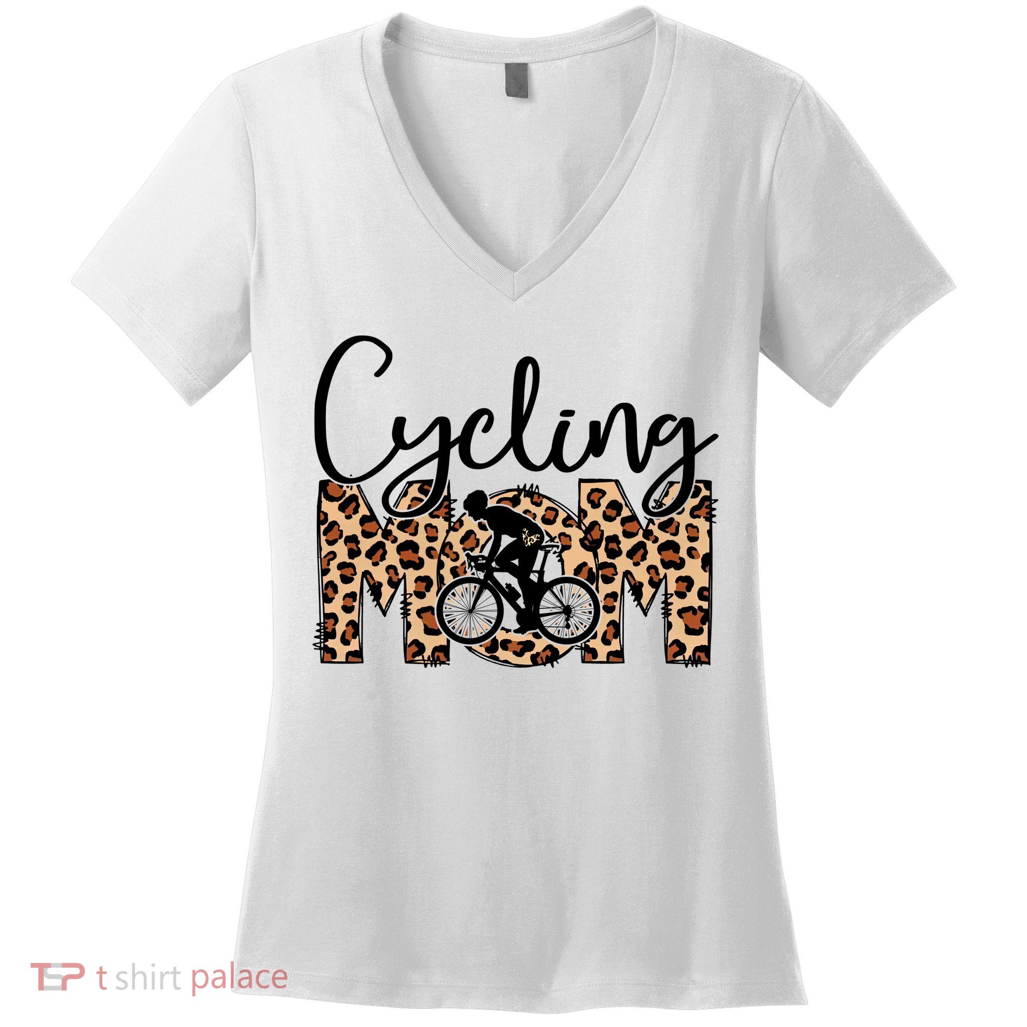 Sports Mom Bundle Cycling Women's V-Neck T-Shirt