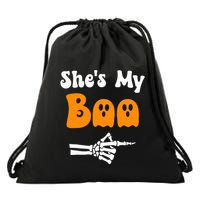 SheS My Boo Matching Halloween Pajama Couples SheS My Boo Drawstring Bag