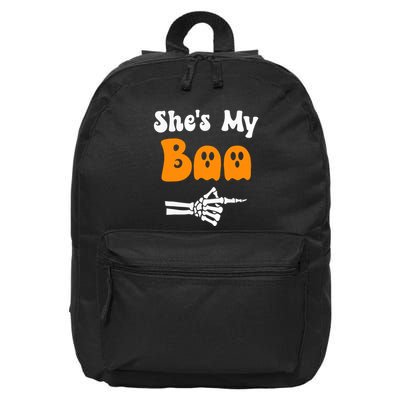 SheS My Boo Matching Halloween Pajama Couples SheS My Boo 16 in Basic Backpack