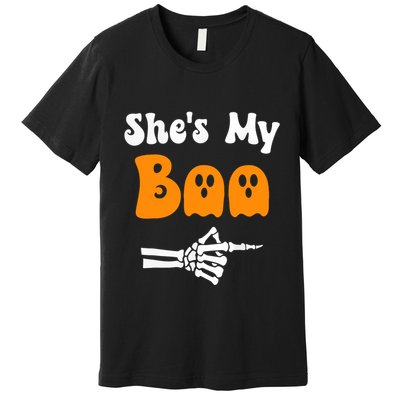 SheS My Boo Matching Halloween Pajama Couples SheS My Boo Premium T-Shirt