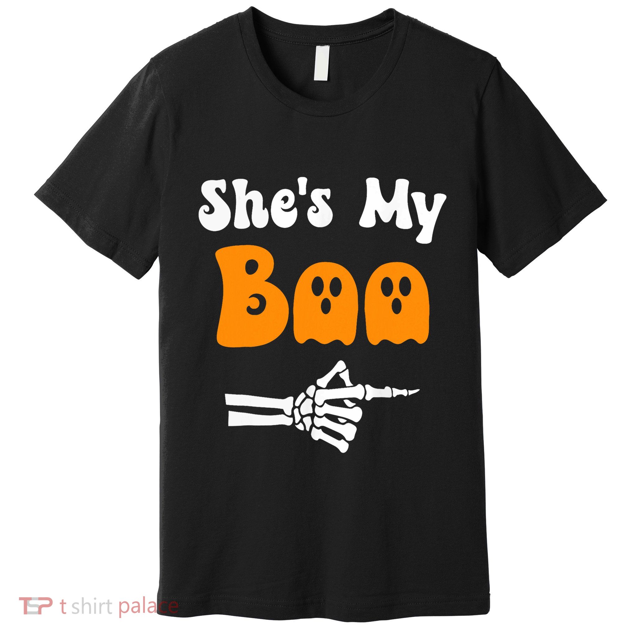 SheS My Boo Matching Halloween Pajama Couples SheS My Boo Premium T-Shirt