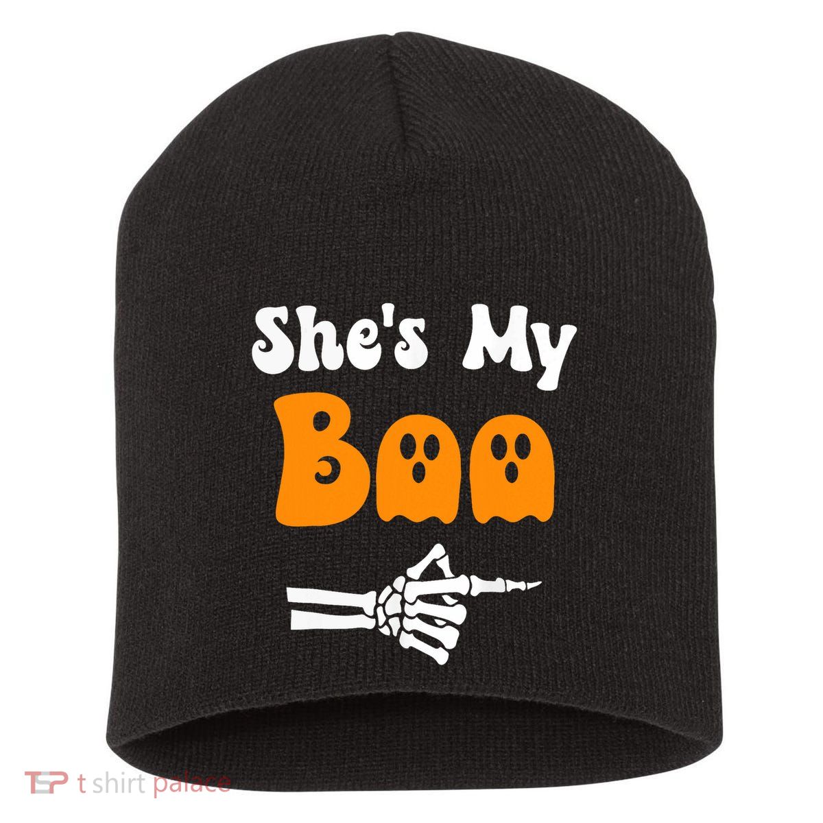 SheS My Boo Matching Halloween Pajama Couples SheS My Boo Short Acrylic Beanie