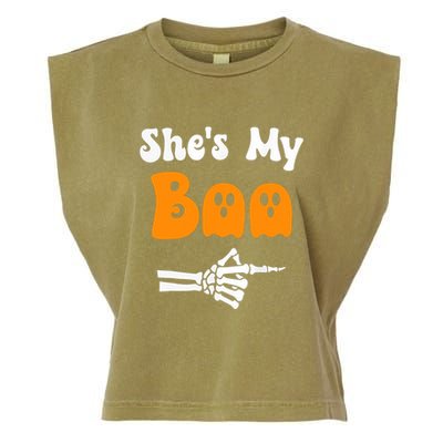 SheS My Boo Matching Halloween Pajama Couples SheS My Boo Garment-Dyed Women's Muscle Tee