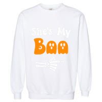 SheS My Boo Matching Halloween Pajama Couples SheS My Boo Garment-Dyed Sweatshirt