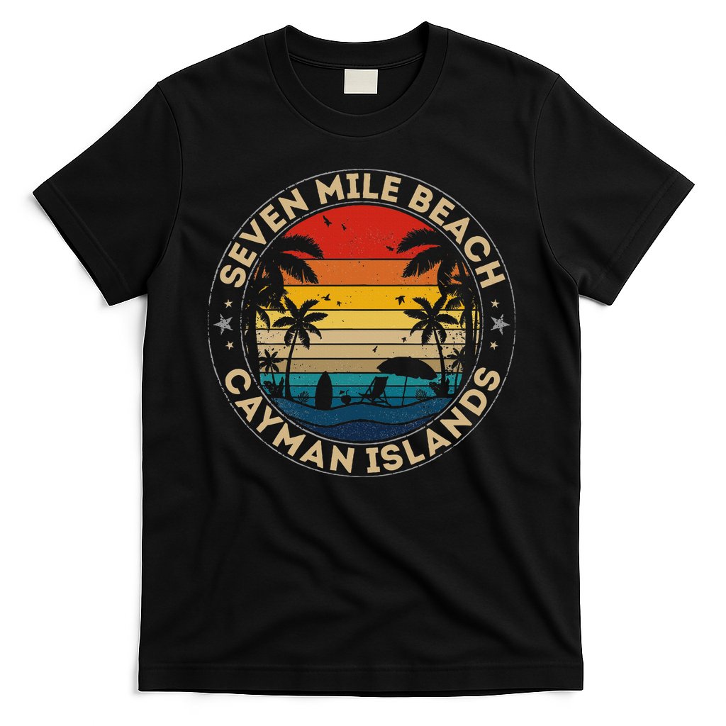 Seven Mile Beach Souvenir Cayman Islands Reminder T-Shirt