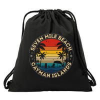 Seven Mile Beach Souvenir Cayman Islands Reminder Drawstring Bag