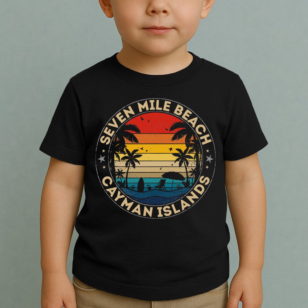 Seven Mile Beach Souvenir Cayman Islands Reminder Toddler T-Shirt
