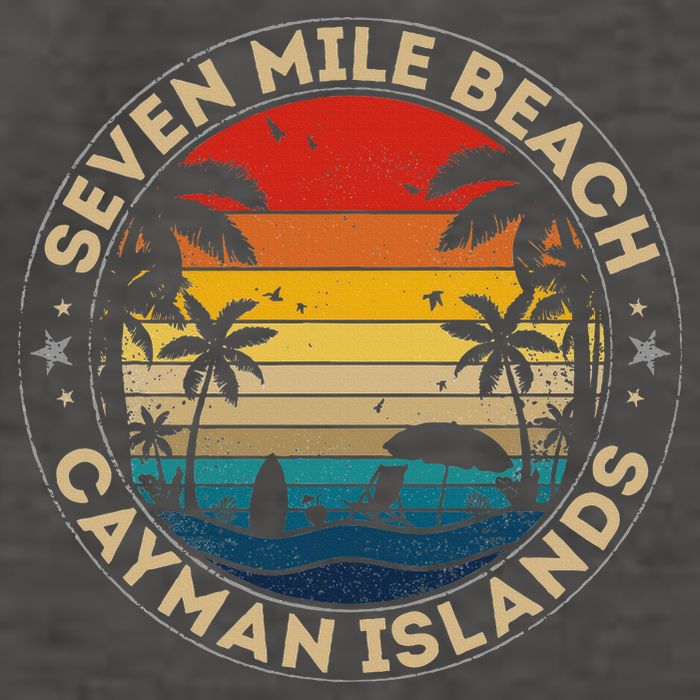 Seven Mile Beach Souvenir Cayman Islands Reminder Vector Backpack