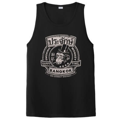 Smoking Monkey Bar Funny Beer Drinking Pub Retro Bangkok PosiCharge Competitor Tank