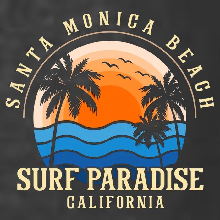 Santa Monica Beach California Premium T-Shirt