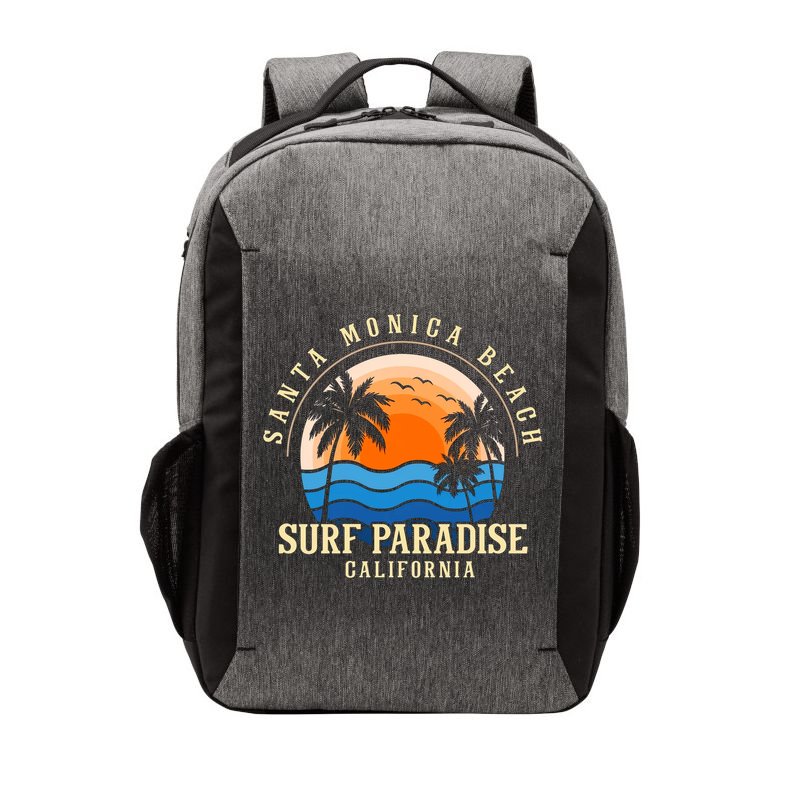 Santa Monica Beach California Vector Backpack