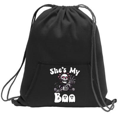 SheS My Boo Matching Halloween Pajama Couples HeS My Boo Sweatshirt Cinch Pack Bag