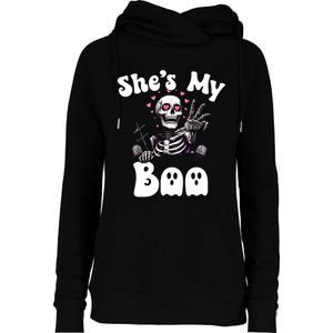 SheS My Boo Matching Halloween Pajama Couples HeS My Boo Womens Funnel Neck Pullover Hood