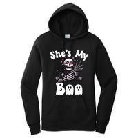 SheS My Boo Matching Halloween Pajama Couples HeS My Boo Women's Pullover Hoodie