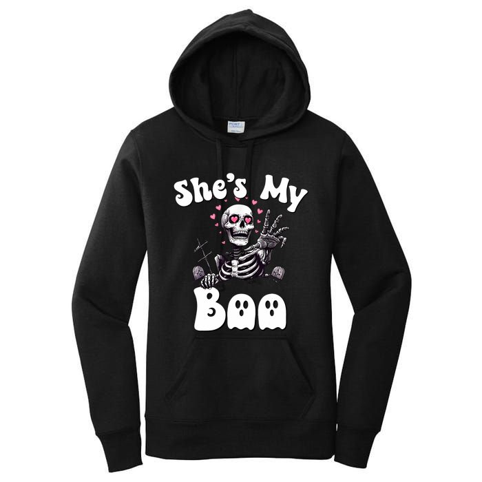 SheS My Boo Matching Halloween Pajama Couples HeS My Boo Women's Pullover Hoodie