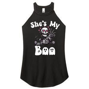 SheS My Boo Matching Halloween Pajama Couples HeS My Boo Women's Perfect Tri Rocker Tank