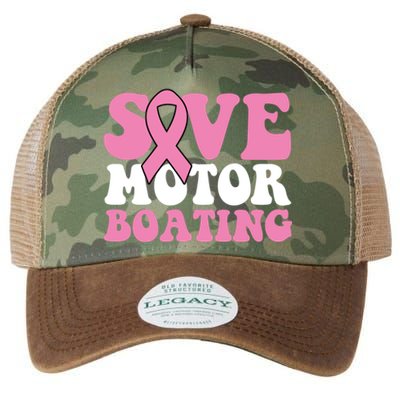 Save Motor Boating Breast Cancer Pink Ribbon Gift Legacy Tie Dye Trucker Hat