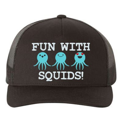 Squid Marine Biologist Teacher Student Gift Yupoong Adult 5-Panel Trucker Hat