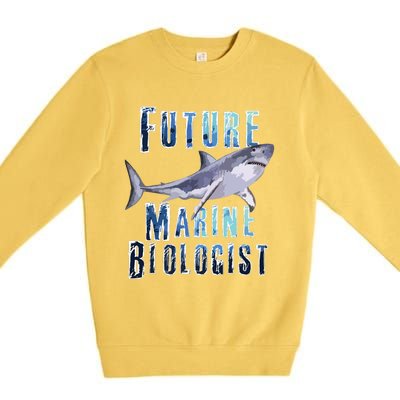 Shark Marine Biology Future Biologist Science Premium Premium Crewneck Sweatshirt