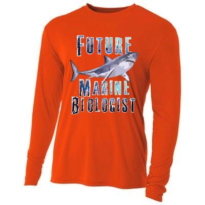 Shark Marine Biology Future Biologist Science Premium Cooling Performance Long Sleeve Crew