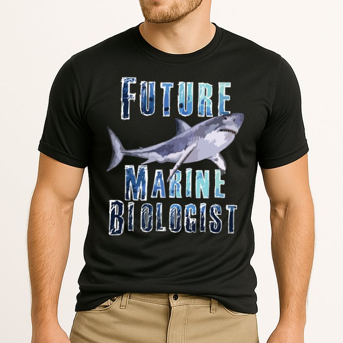 Shark Marine Biology Future Biologist Science Premium Cooling Performance Crew T-Shirt
