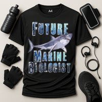 Shark Marine Biology Future Biologist Science Premium Cooling Performance Crew T-Shirt