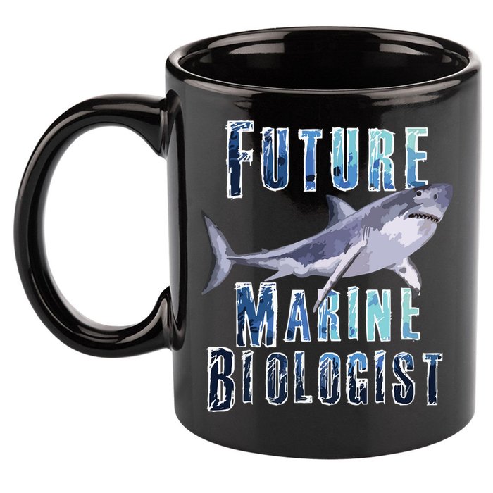 Shark Marine Biology Future Biologist Science Premium 11oz C Handle Ceramic Mug